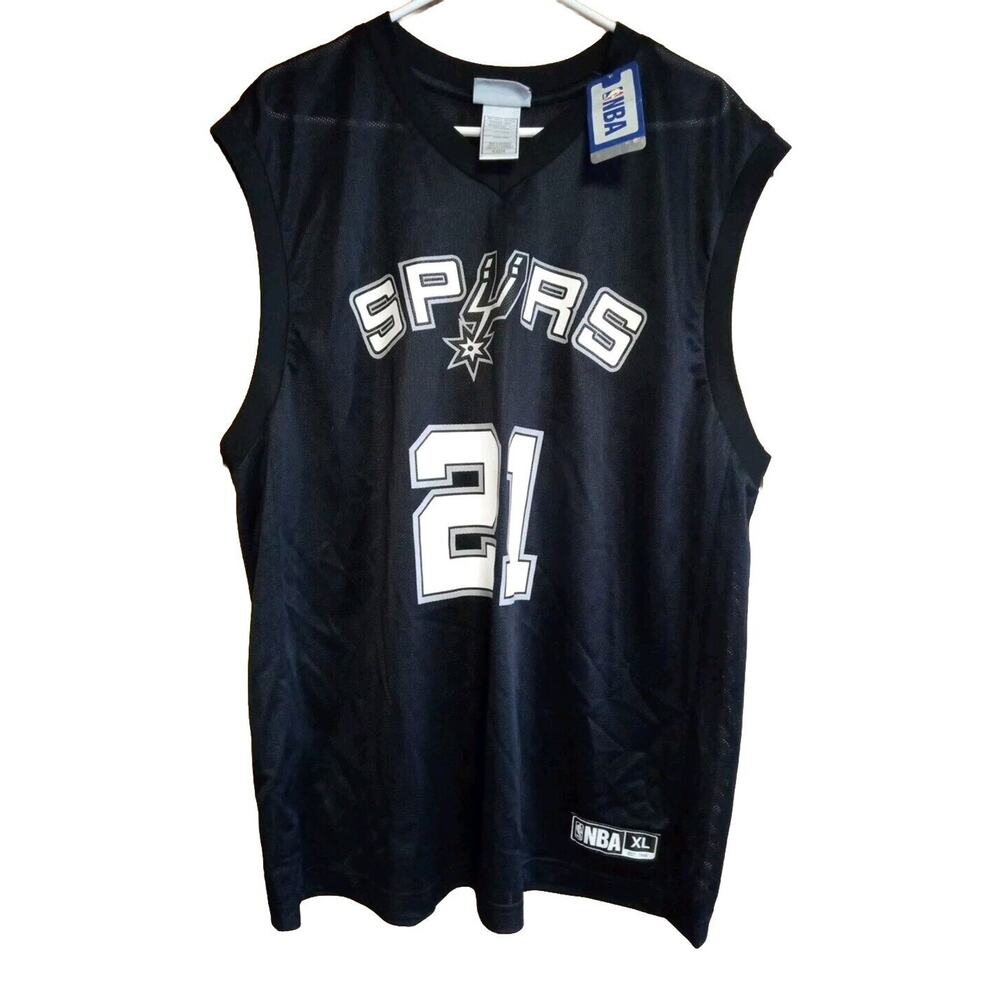 NBA San Antonio Spurs TIM DUNCAN #21 Basketball Jersey Men’s Size XL, NWT